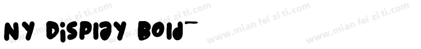 Ny Display Bold字体转换